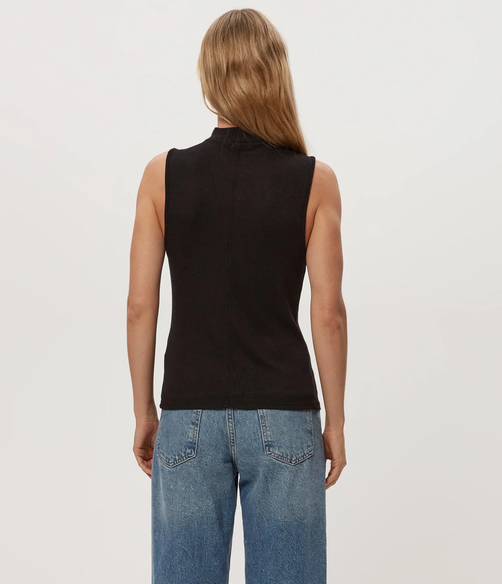 Zira Shine Tank in Black