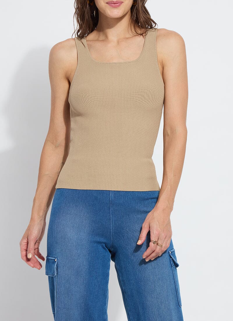 Avril Sculpting Tank in Sandstone