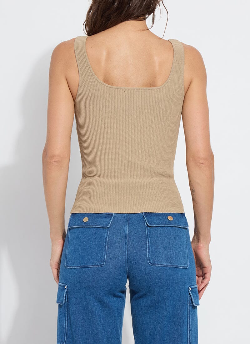 Avril Sculpting Tank in Sandstone
