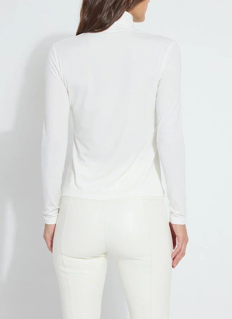 Long Sleeve Turtleneck in Off White