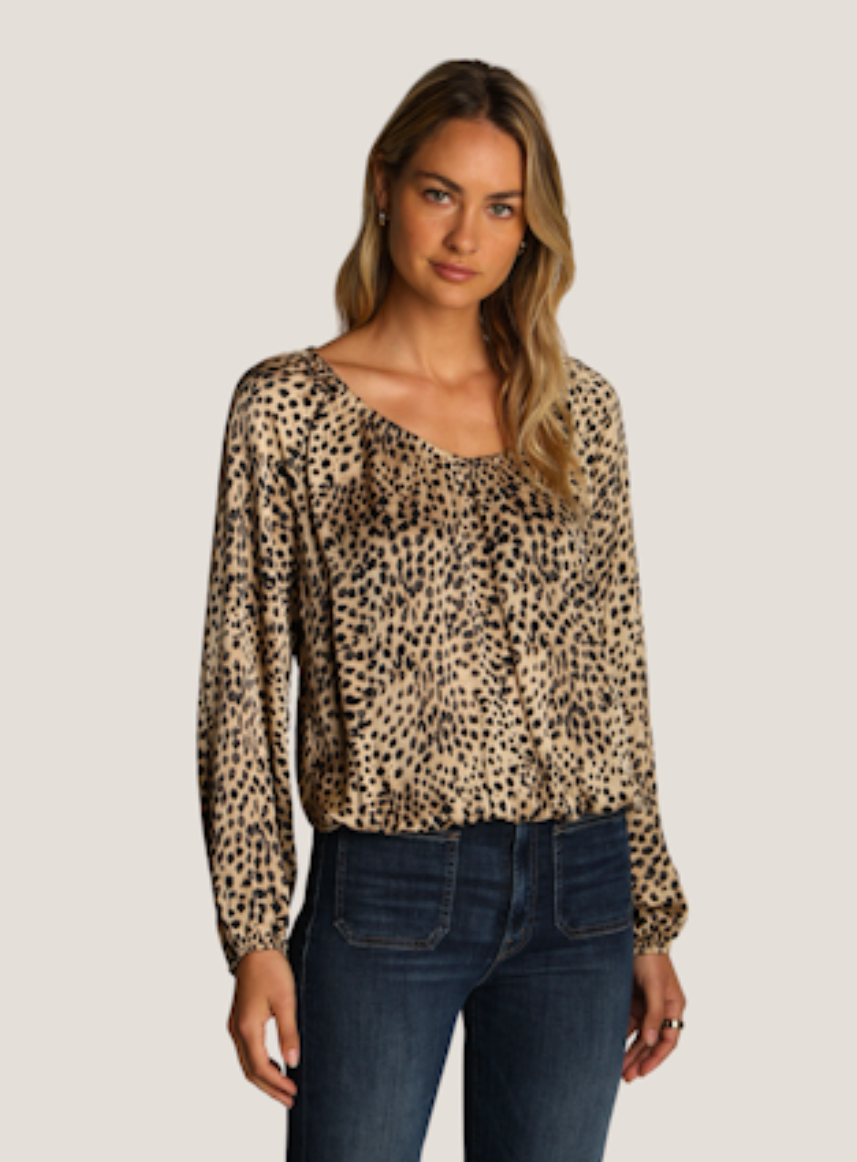 Roxy Blouse in Leopard