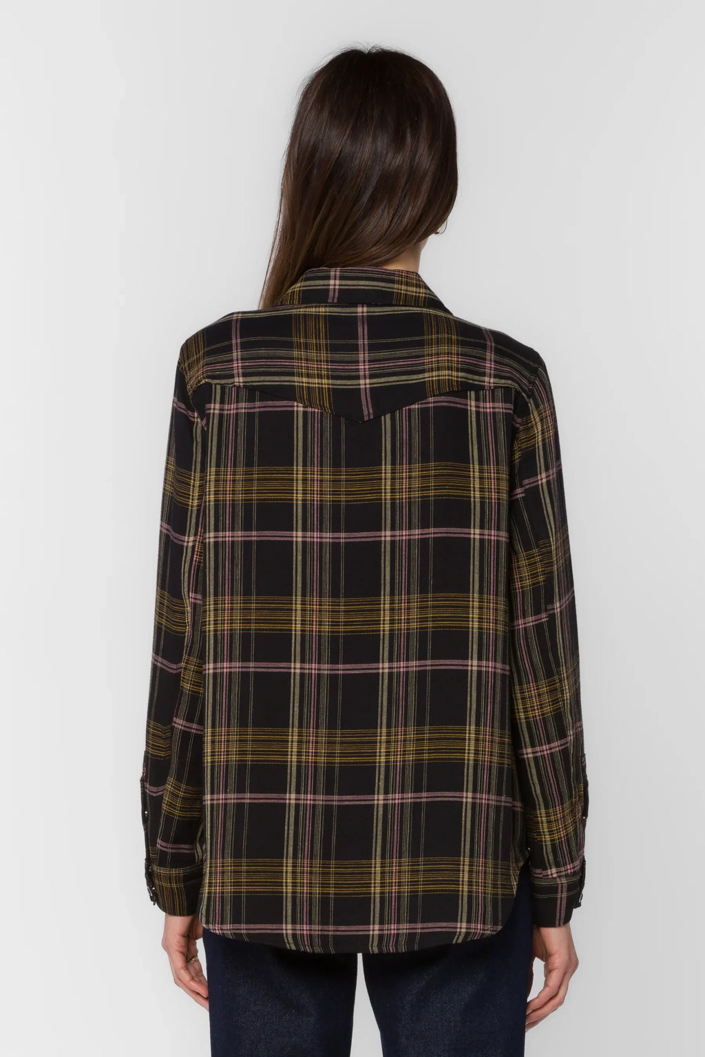 Raquel Top in Multi Plaid