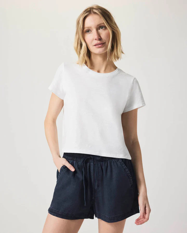 Louisa Short Sleeve Tee in White