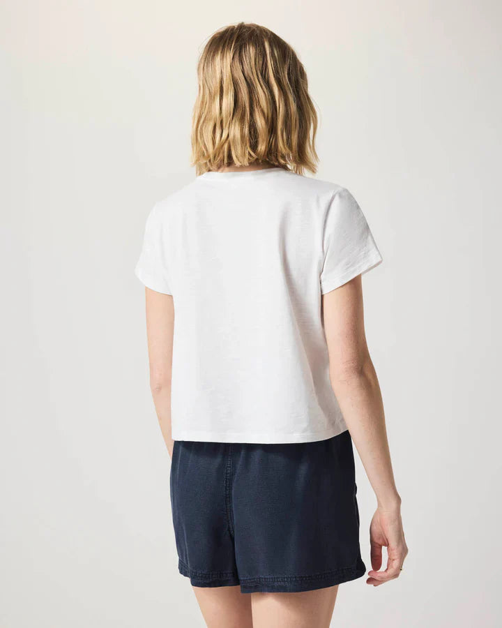 Louisa Short Sleeve Tee in White