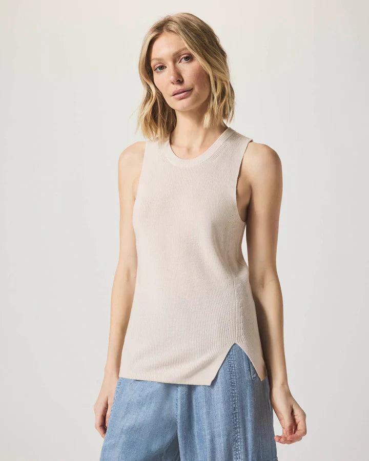 Bobbie Sweater Tank in Moonstone