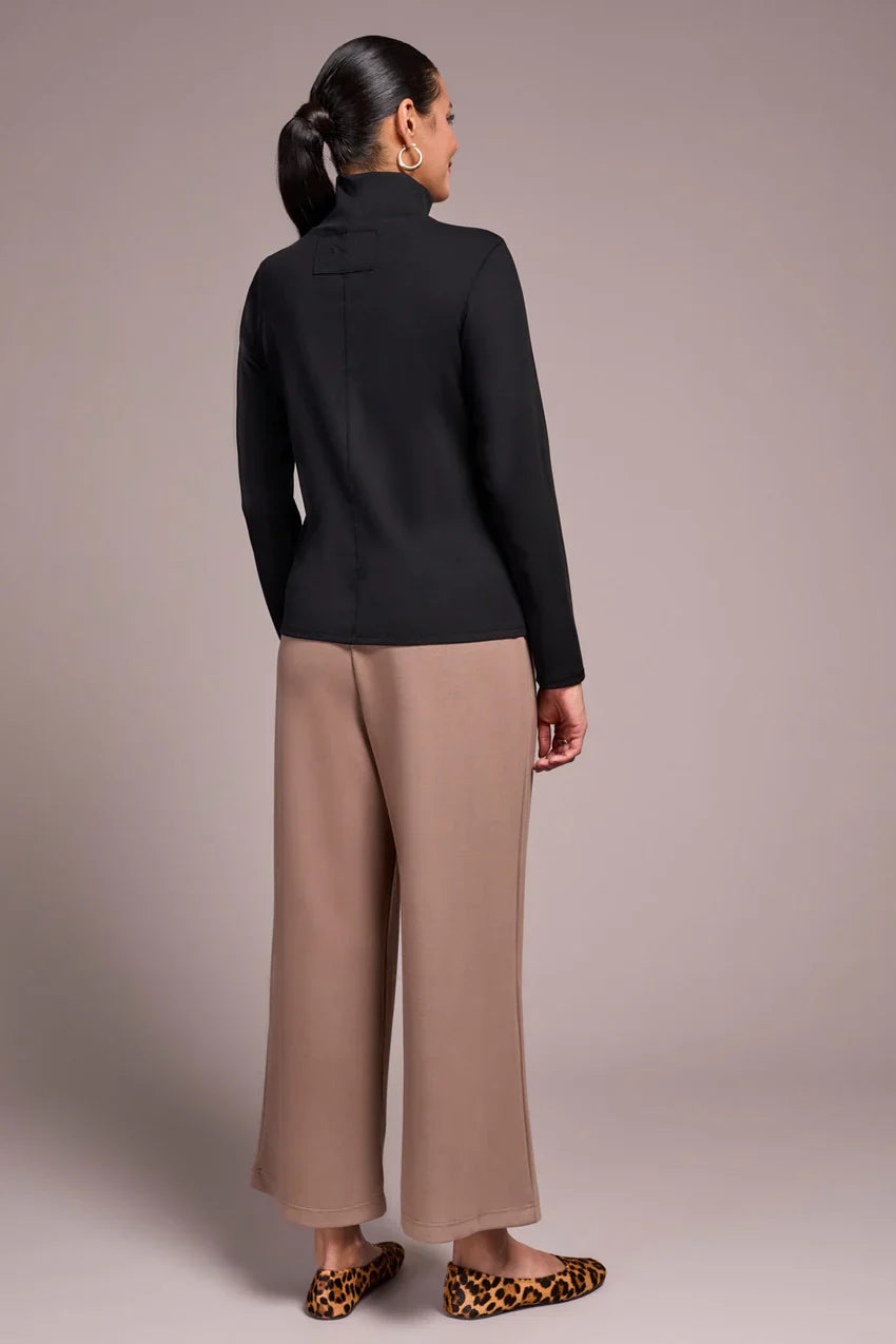 Long Sleeve Turtleneck Top in Black